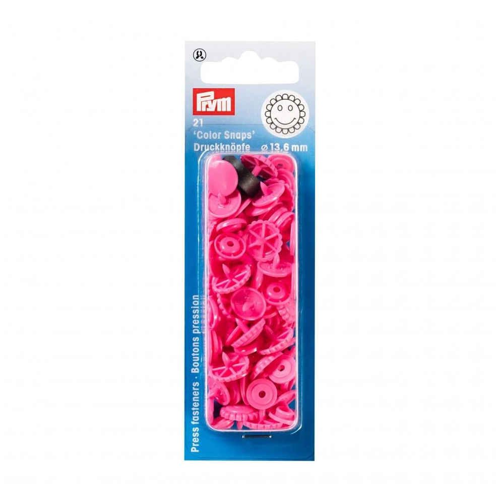 Prym Flower Snaps Press Fasteners - Per Pack Of 30 Pink