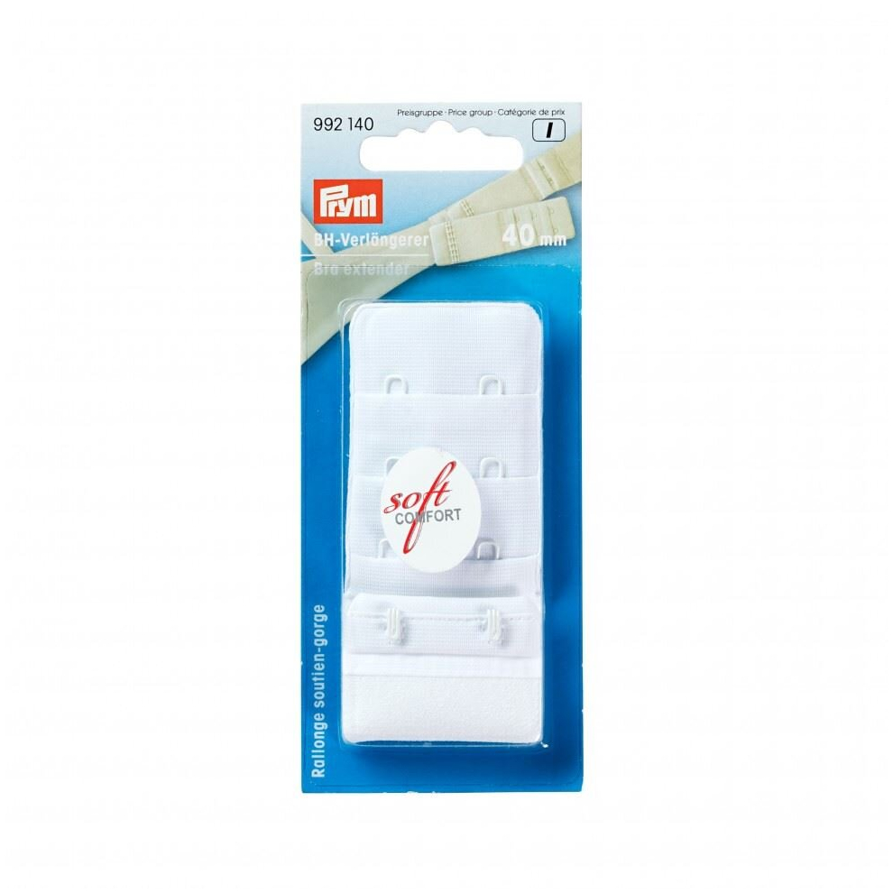 Prym Bra Extenders  White - each