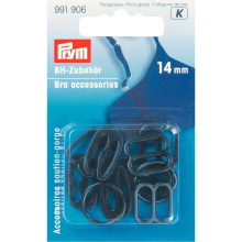 Prym Bra Strap Accessories Black - per pack of 10