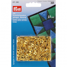 Prym Curved Safety Pins Gold - per pack of 120