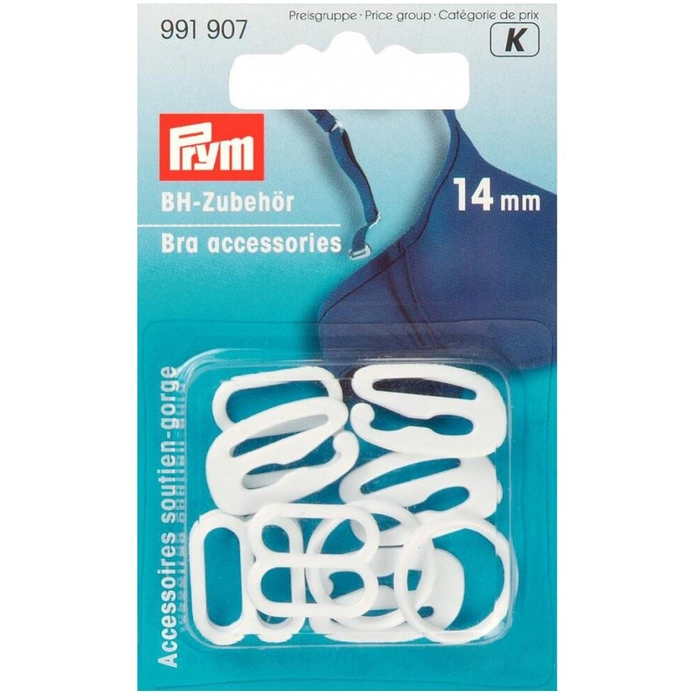 Prym Bra Strap Accessories  White - per pack of 10