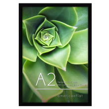 Americanflat A2 Picture Frame in Black - composite Wood with Polished Plexiglass - Horizontal and Vertical Formats for Wall - 165 x 234 in