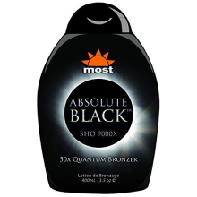 2010 Die meisten Produkte Absolute Black 50x Bronzer Brunungslotion 13,5 oz.