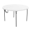 280064 4 ft (1.22 m) Round Light Commercial Fold-In-Half Table (white granite) 1