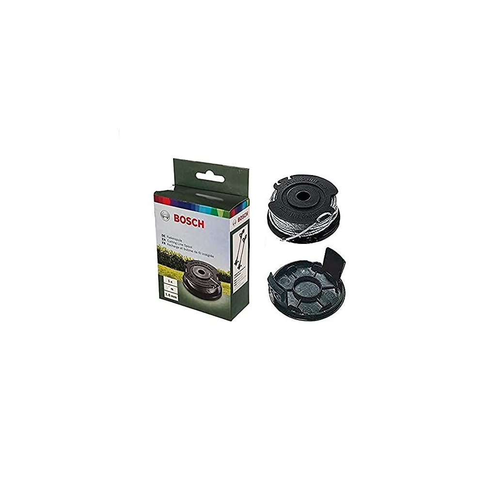 Genuine Grass Trimmer Line + Black Spool Cover Set (L=4m) (Version to Fit: Bosch Art 23 SL Grass Trimmer & Bosch Art 26 SL Grass Trimmer) c/w Stanley