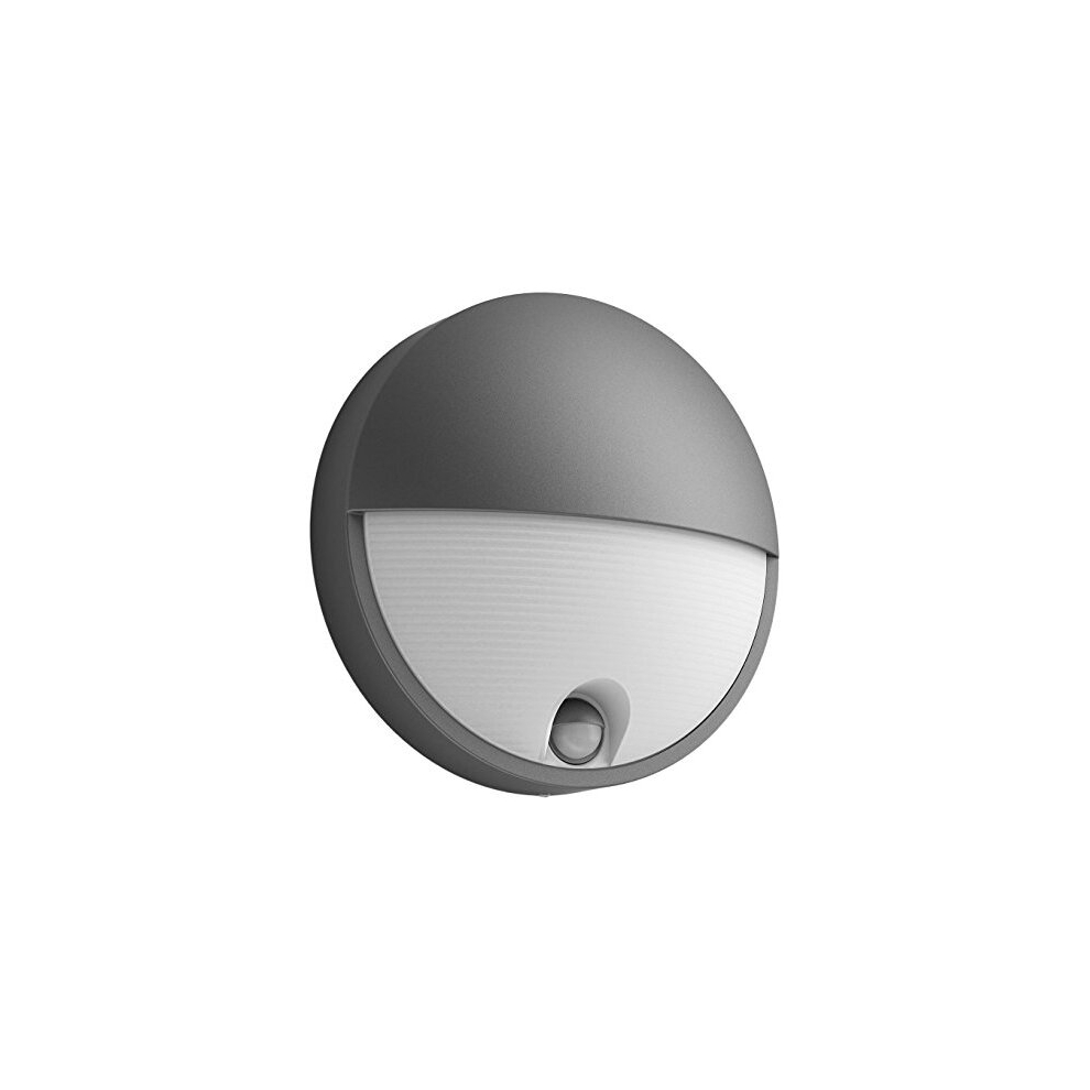 Philips Mygarden Capricorn Led Outdoor Wall With Motion Sensor. [Anthracite] 1 X 6 W Integrated Led For Garden And Patio Ing Light/Anthracite