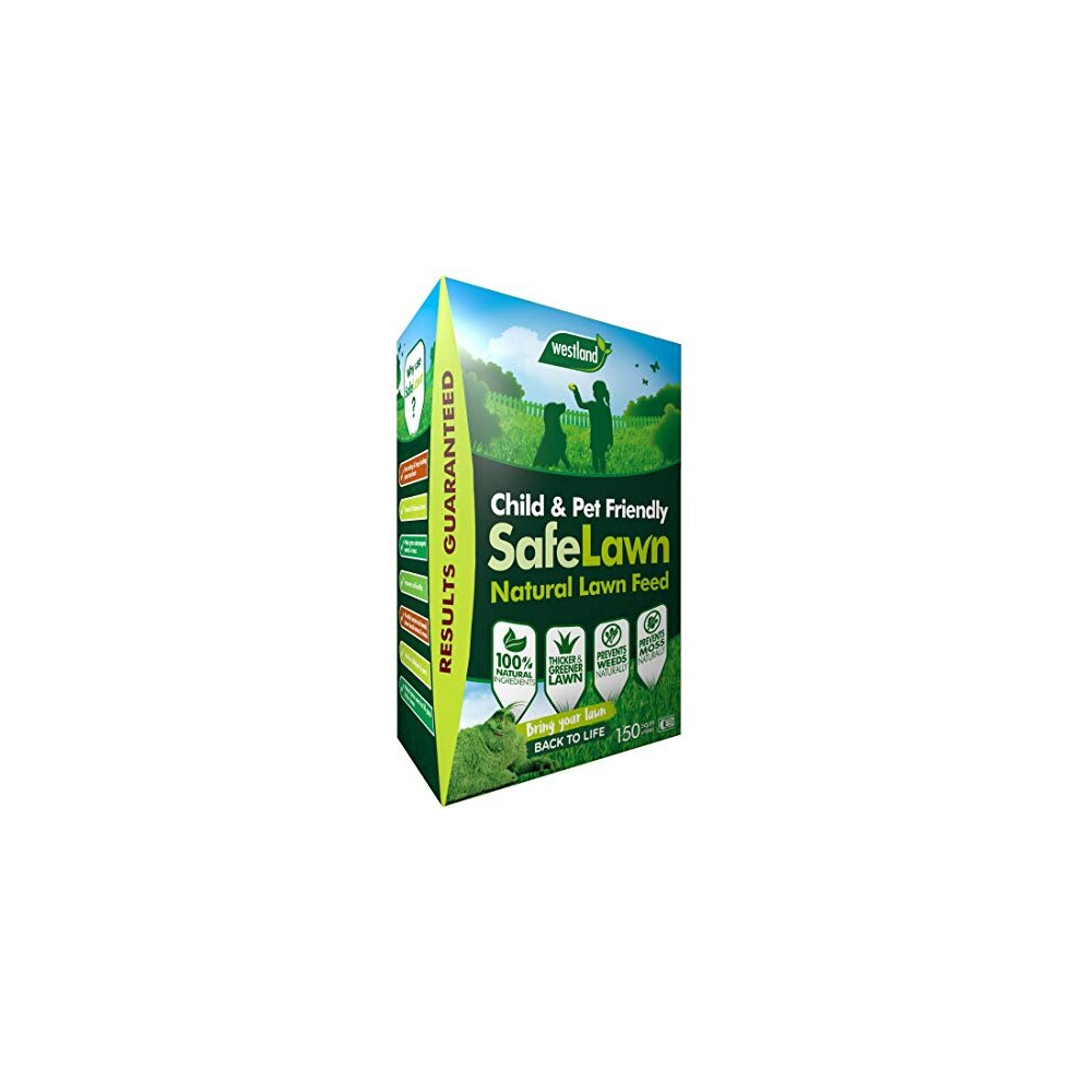 20400353 SafeLawn Child and Pet Friendly Natural Lawn Feed 150 m2, Green, 5.25 kg