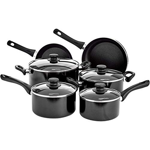 Amazon 6 Piece Non Stick Induction Cookware Set, with Lids