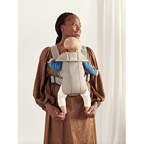 BABYBJÖRN Baby Carrier Mini, 3D Mesh, Grey beige 1
