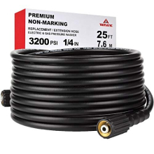 8M Pressure Washer Hose 1/4", 220 Bar/3200 PSI Kink Resistant High Power Washer Hose Replacement with M22 14mm Female Thread