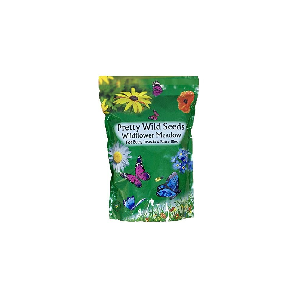 UK 100% Wild Flower Seed Mix Annual & Perennial Meadow Plants Attracts Bees & Butterfly (1kg) Pure Wildflower Seeds Mix 3