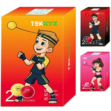 Reflex Ball, 2 Different Boxing Training Ball with Headband, Perfect for Reaction, Agility, Punching Speed, Fight Skill and Hand Eye Coordination