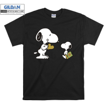 (3X-Large, Black) Lovely Couple Snoopy Black Women T Shirt T-Shirt Tshirt Top