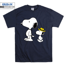 (XX-Large, Navy) Snoopy And Clone  Men Women Unisex Top T Shirt T-Shirt Tshirt