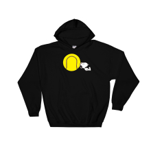 (Medium, Black) Tennis Ball And Snoopy Black Men Women Unisex Hooded Sweatshirt Hoodie