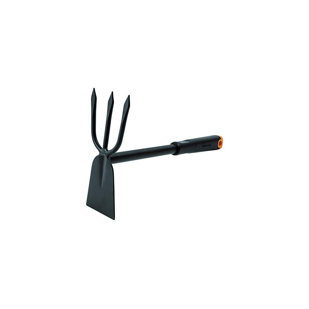 Ergo Cultivator Hoe Sharpened Hoe Blade Length 30.5cm Rust Resistant Steel Blade Plastic Handle Black Orange 1027030 on OnBuy
