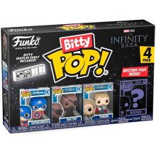 Funko Blister 4 Figures Bitty POP Marvel The Infinity Saga Captain America