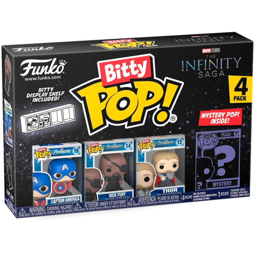 Funko Funko Blister 4 Figures Bitty POP Marvel The Infinity Saga Captain America