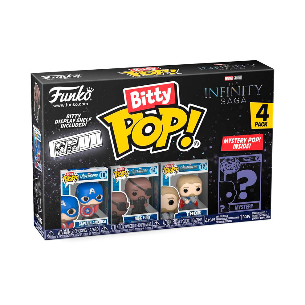 Funko Blister 4 Figures Bitty Pop Marvel The Infinity Saga Captain America