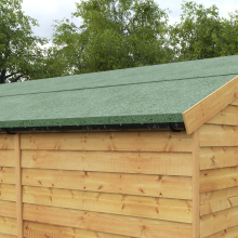 (13m x 1m Roll) Green Mineral Shed Felt - Premium Shed Roofing Felt
