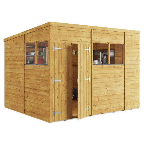 BillyOh (10x8, Windowed) BillyOh Switch Overlap Pent Shed 1