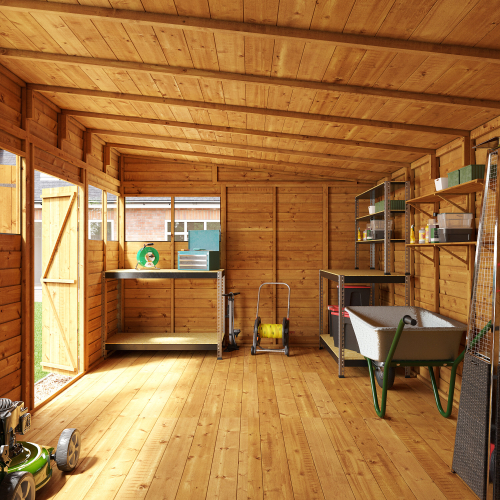 BillyOh (16x10, Windowed) BillyOh Switch Overlap Pent Shed 2