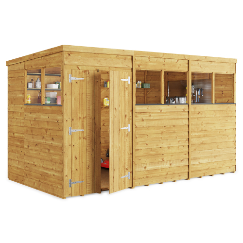 BillyOh (12x6, Windowed) BillyOh Switch Overlap Pent Shed 2