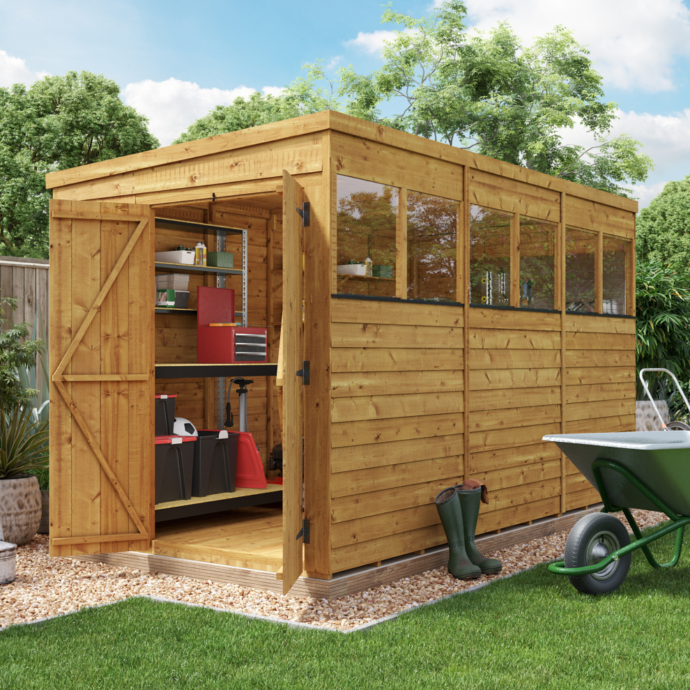 Billyoh (12X6, Windowed) Switch Overlap Pent Shed
