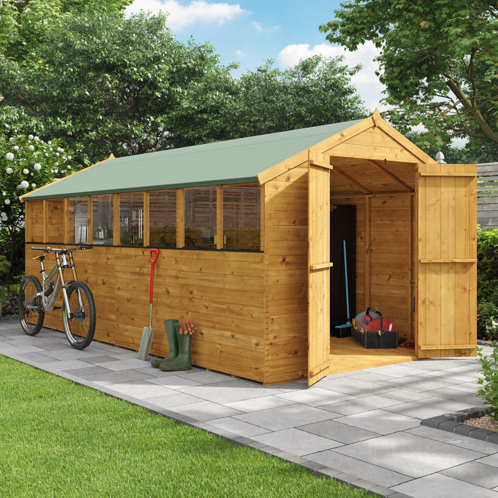 (16x8, Windowed) BillyOh Master Tongue and Groove Apex Shed