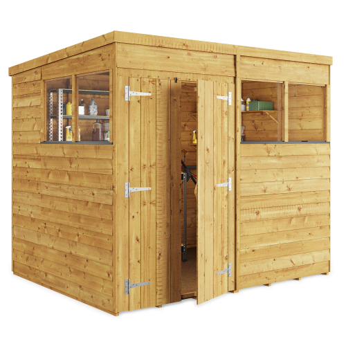 BillyOh (8x6, Windowed) BillyOh Switch Overlap Pent Shed 2