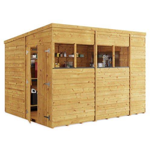 BillyOh (10x8, Windowed) BillyOh Switch Overlap Pent Shed