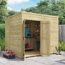 (8x6 Windowed, 15mm) BillyOh Switch Tongue and Groove Pent Shed