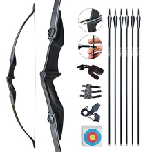 Recurve Bow and Arrow Archery Set for Adult Junior Beginner Outdoor Training Target Practice Toy 30 40Lbs Takedown Bow Kit with Arrows Target Faces