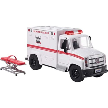 WWE Wrekkin' Slambulance Vehicle with Rolling Wheels & 8+ Parts; Ages 6 Years Old & Up, Premium-multi