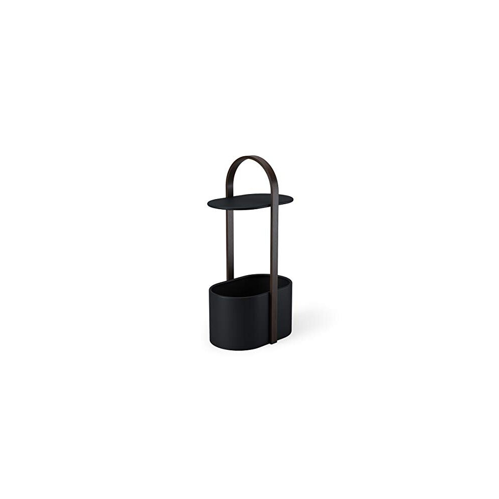 Bellwood Storage Table, Black/Walnut