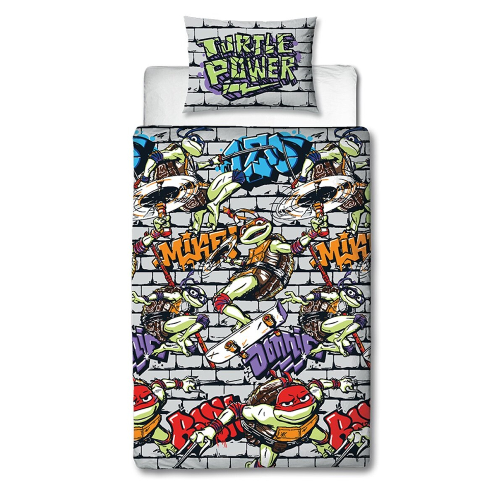 Teenage Mutant Ninja Turtles Power Single Duvet Cover and Pillowcase Set