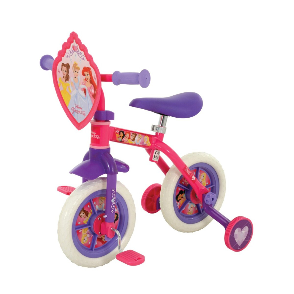 MV Sports Disney Princess 2-in-1 10" Training Bike