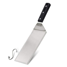 Turner 4x8 Stainless Steel Metal Griddle Spatula - Griddle Accessories 4 x 8 in Hamburger Turner Scraper - Pancake Flipper - Great for BBQ Grill and