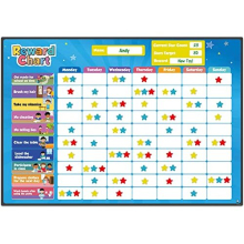 Magnetic Reward Chart for Children – 80+ Chores, Potty Training Reward Chart – Reward Stickers for Children, Star Chart - Behaviour Charts for