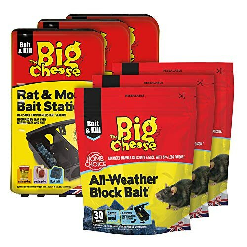 3 Rat and Mouse Bait Box and Rat and Mouse Poison (900 g) - Rat ...