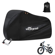 Bike Cover for 2 Bikes Storage, 210T Extra Heavy Duty Bicycle Cover, Waterproof Anti Dust Rain and UV Protection with Lock Holes and Storage Bag for