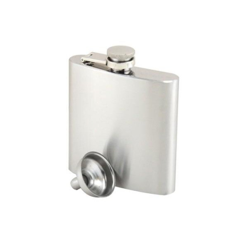 Stainless Steel Hip Flask 6oz Funnel