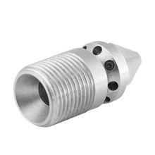 Sewer Jetter Nozzle Stainless Steel Pressure Sewer Cleaning Pipe Drain Jetting Nozzle Pressure Washer Sewer Jetter Nozzle with 3/8BSP Male Thread for