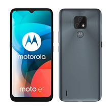 Moto E7 6.5 Inch Max Vision HD+, 48MP dual camera system, 4000 mAH battery, Dual SIM, 2/32GB, Android 10, Mineral Grey - Refurbished