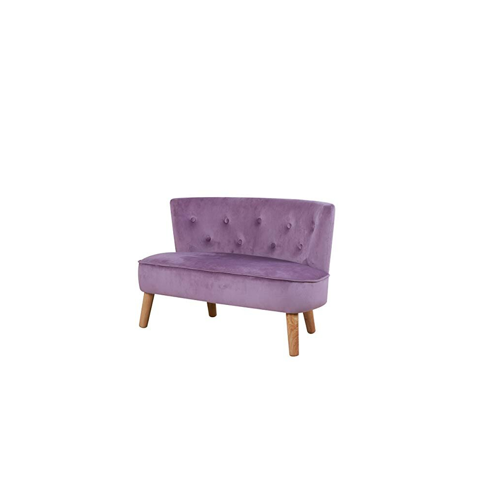 Kid Sofa, Kid Loveseat Chair, Kid Upholstered Chair with Velvet Fabric for Kid Gift (Purple)-image-OPC-PCR5JYY-NEW