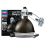 Arcadia Graphite Ceramic Reflector Clamp Lamp with Ceramic Holder, Small 140mm / 5.5&quot 1