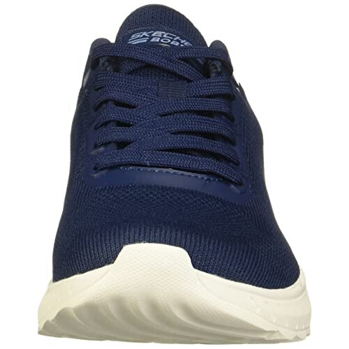 Skechers Women's Bobs Squad Chaos Face Off Sneaker, Navy Engineered Knit, 5 UK 1