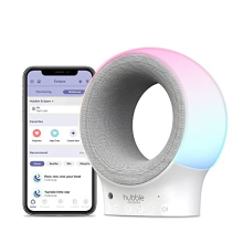 Connected Eclipse Smart Wi-Fi Audio Baby Monitor and Soother with 7 Colour Night Light, Sleep Trainer, Preloaded Lullabies and Bluetooth Speaker
