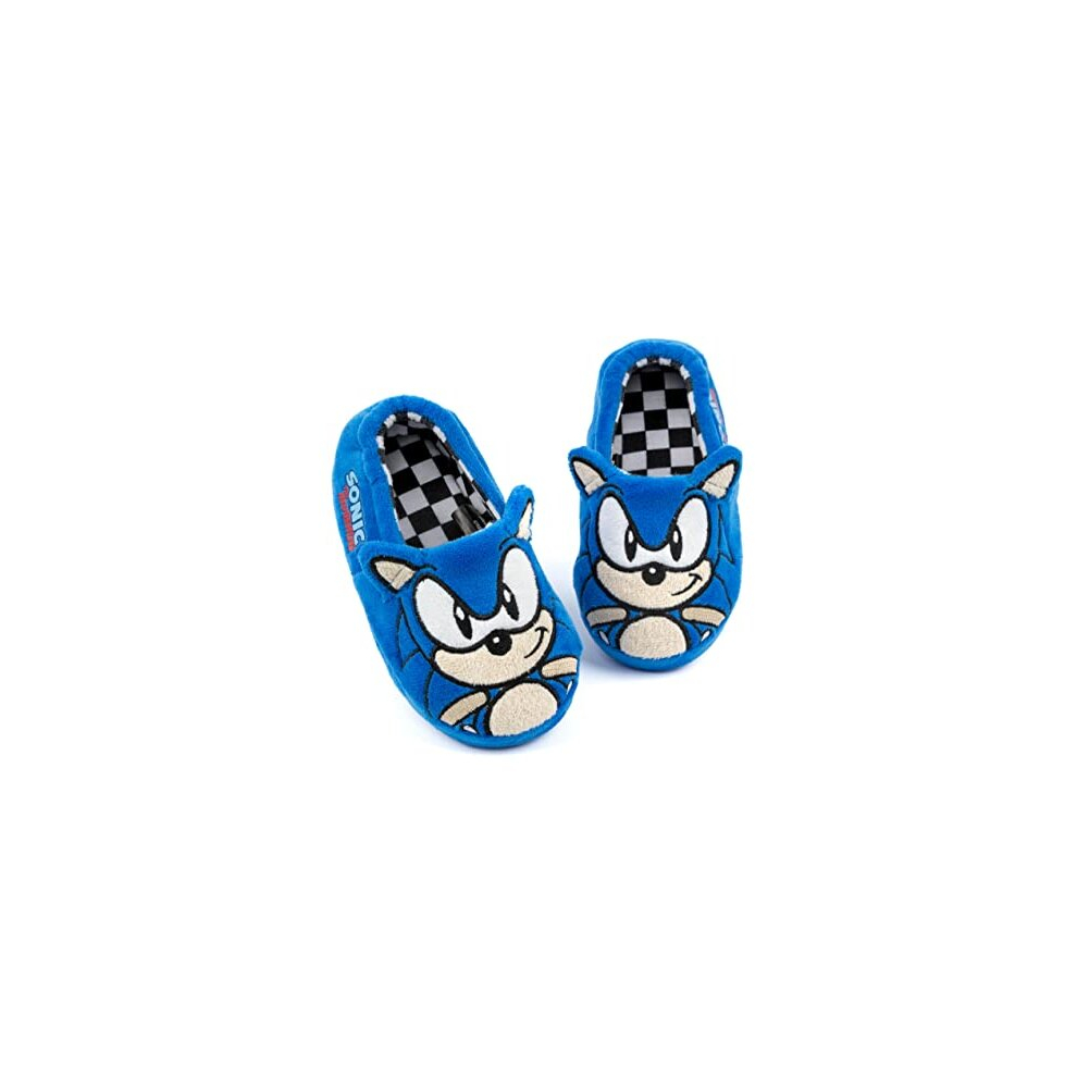Slippers For Kids | Boys Girls Embroidered Face 3D Ears Pyjamas Shoes | Plush Toy House Mules 1 UK