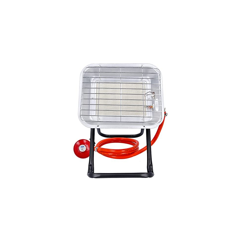 4.5 kW Camping Gas Heater with Piezo Igniter Heating 37mbar Pressure Regulator Bottle Mounting Space Warmer Propane Heater (Heating Area 20-60 sqm)